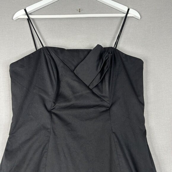Wtoo by Watters Womens Dress 12 Black Corset 90s Evening Cocktail Classy Chic - Picture 2 of 13